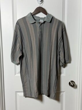 Vintage Bugle Boy Striped Polo Shirt | 90s Grunge